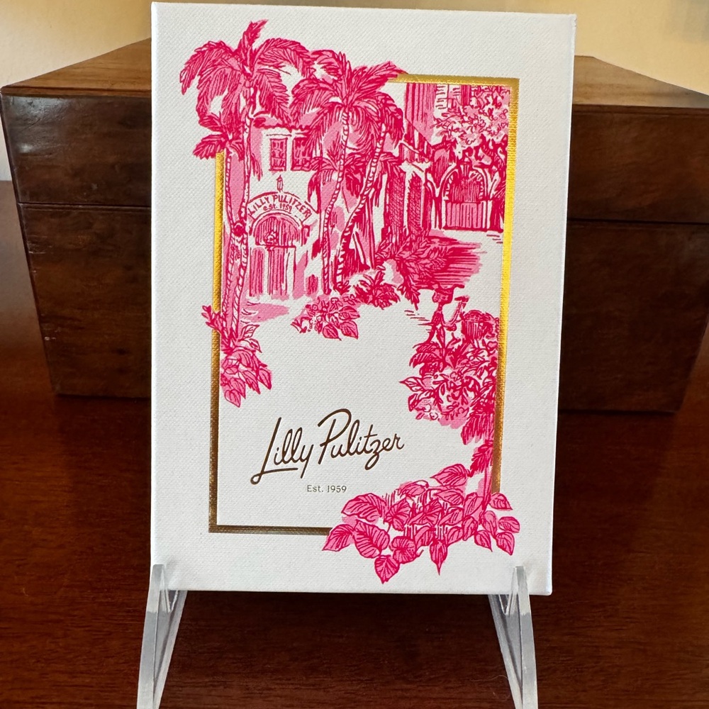 Lilly Pulitzer Palm Beach Toile Keepsake Box Pink